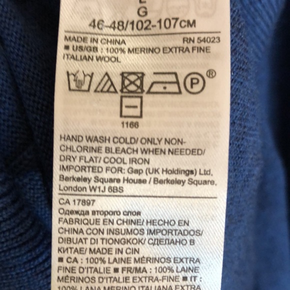 Banana Republic Italian merino wool sweater size large mens - Picture 3 of 4